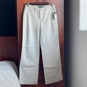 NWT Women's Lauren Ralph Lauren Biltmore Chino pants / Size 4